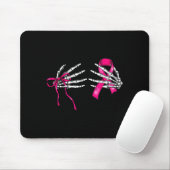 Skeleton Hand Check Your S Funny Survivor Breast C Mousepad (Mit Mouse)