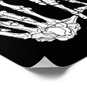 Skeleton Hand Comma La Punctuation Kamala Harris Poster (Ecke)