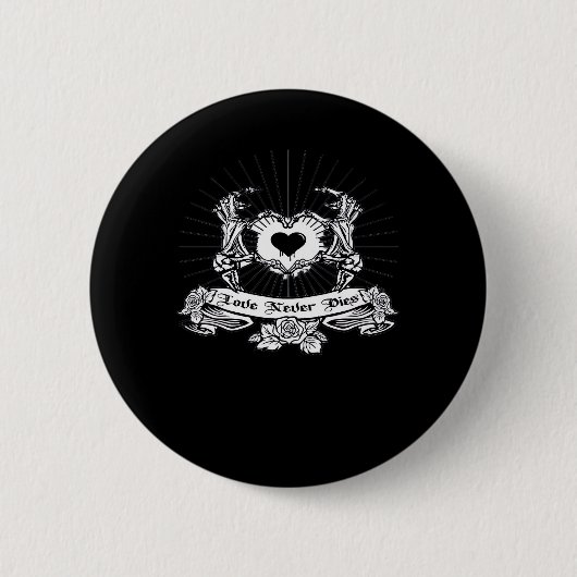 Skeleton Hand Design Classic Button (Vorderseite)