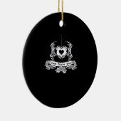 Skeleton Hand Design Classic Keramik Ornament (Rechts)