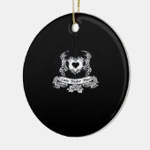 Skeleton Hand Design Classic Keramik Ornament (Links)