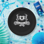 Skeleton Hand Design Classic Pappteller (Party)
