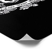 Skeleton Hand Design Classic Poster (Ecke)