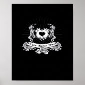 Skeleton Hand Design Classic Poster (Vorne)