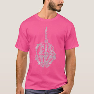 Skeleton Hand Finger Kristall zu Halloween T-Shirt