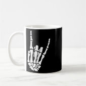 Skeleton Hand Gesture - Rock Skeleton Hand - Hallo Kaffeetasse (Links)