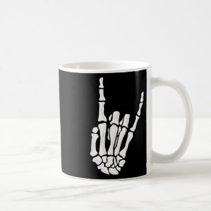 Skeleton Hand Gesture - Rock Skeleton Hand - Hallo Kaffeetasse