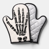 Skeleton Hand Gothic Halloween Kochen Spooky Jahr Ofenhandschuh (Vorderseite/Rückseite)