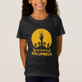 Skeleton Hand Halloween Graveyard T - Shirt