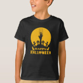 Skeleton Hand Halloween Graveyard T-Shirt (Vorderseite)