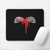 Skeleton Hand Halloween Kostüm Beängstigend Gothic Mousepad (Mit Mouse)
