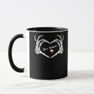 Skeleton Hand Heart Boo Season Classic Tasse