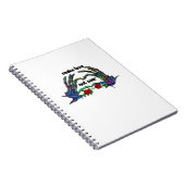 Skeleton Hand Heart Design Notizblock (Rechte Seite)