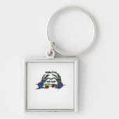 Skeleton Hand Heart Design Schlüsselanhänger (Vorne)