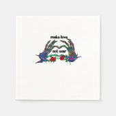 Skeleton Hand Heart Design Serviette (Vorderseite)