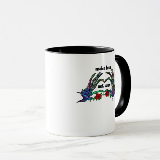 Skeleton Hand Heart Design Tasse (VorderseiteRechts)