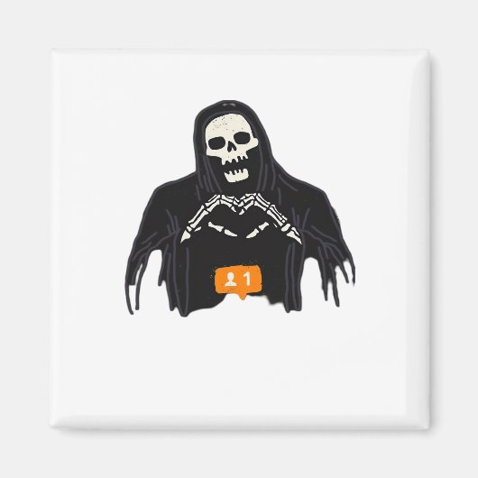 Skeleton Hand Heart Follower Classic Magnet (Vorne)