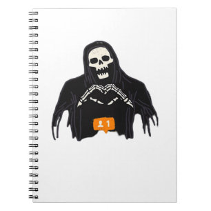 Skeleton Hand Heart Follower Classic Notizblock