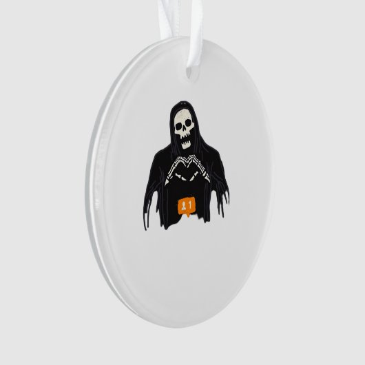 Skeleton Hand Heart Follower Classic Ornament (Vorderseite)