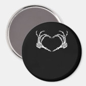 Skeleton Hand Heart Halloween Design Magnet (Vorderseite/Rückseite)