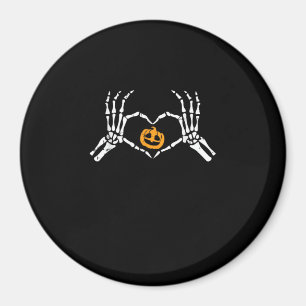Skeleton Hand Heart Halloween Kostüm Pumpkin Magnet