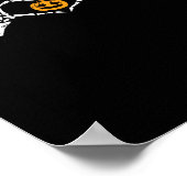 Skeleton Hand Heart Halloween Kostüm Pumpkin Poster (Ecke)
