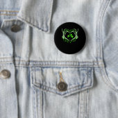 Skeleton Hand Heart Kleeblatt St Patricks Day Padd Button (Beispiel)