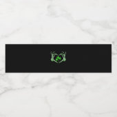 Skeleton Hand Heart Kleeblatt St Patricks Day Padd Wasserflaschenetikett (Einzelnes Label)