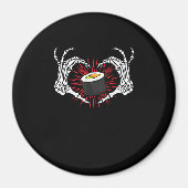 Skeleton Hand Heart Lazy Diy Halloween Kostümkost Magnet (Vorne)