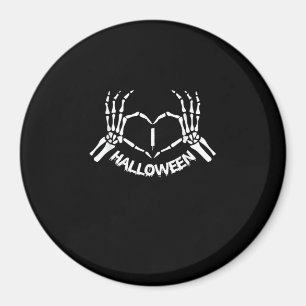 Skeleton Hand Heart Lazy Halloween Kostüm Funny Magnet