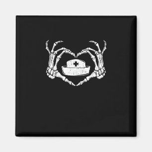 Skeleton Hand Heart Lazy Halloween Kostüm Funny N Magnet