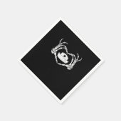 Skeleton Hand Heart Lazy Halloween Kostüm Funny N Serviette (Ecke)