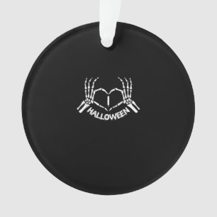 Skeleton Hand Heart Lazy Halloween Kostüm Funny Ornament