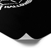 Skeleton Hand Heart Lazy Halloween Kostüm Funny Poster (Ecke)