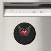 Skeleton Hand Heart Magnet (In Situ (Geschirrspüler))