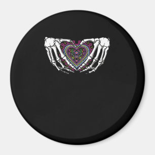 Skeleton Hand Heart Muertos Mexikanischer Tag der  Magnet