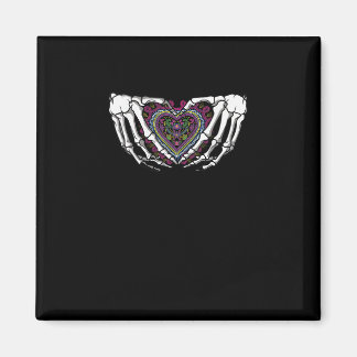 Skeleton Hand Heart Muertos Mexikanischer Tag der  Magnet