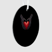 Skeleton Hand Heart Ornament (Vorderseite)