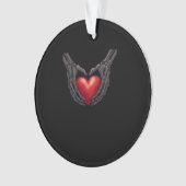 Skeleton Hand Heart Ornament (Vorderseite)