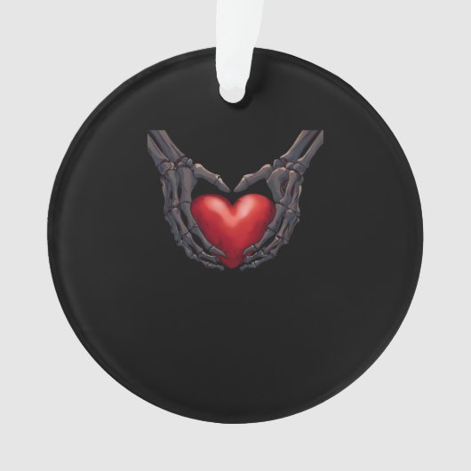 Skeleton Hand Heart Ornament (Vorderseite)