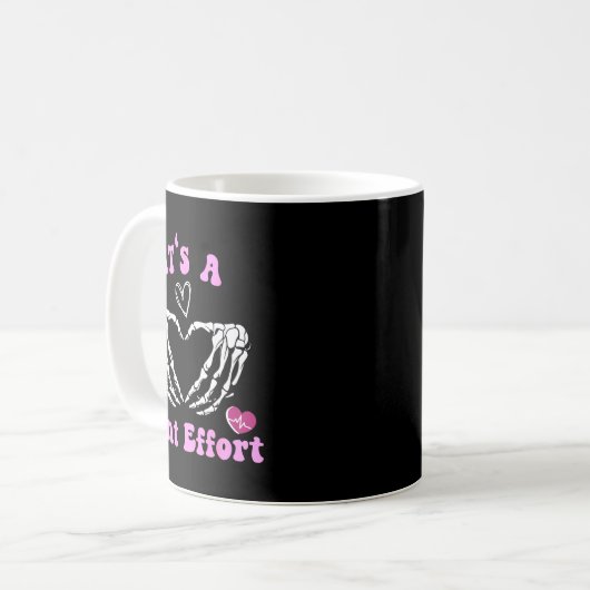 Skeleton Hand Heart Orthopedic Nurse It's A Joint  Kaffeetasse (Vorderseite Links)