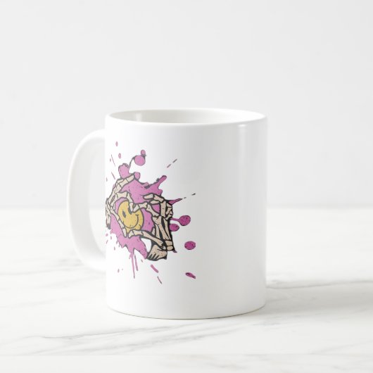 Skeleton Hand Heart Show Classic Kaffeetasse (Vorderseite Links)