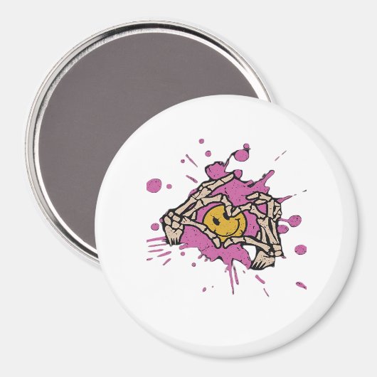 Skeleton Hand Heart Show Classic Magnet (Vorderseite/Rückseite)