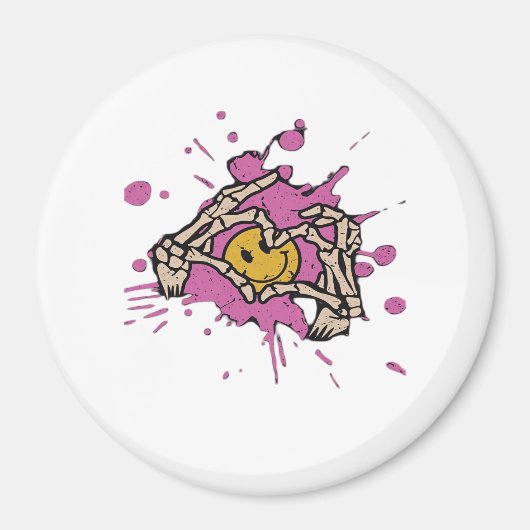 Skeleton Hand Heart Show Classic Magnet (Vorne)