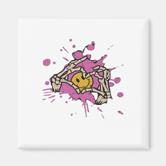 Skeleton Hand Heart Show Classic Magnet (Vorne)