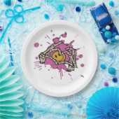 Skeleton Hand Heart Show Classic Pappteller (Party)