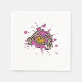 Skeleton Hand Heart Show Classic Serviette (Vorderseite)