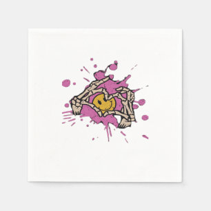 Skeleton Hand Heart Show Classic Serviette