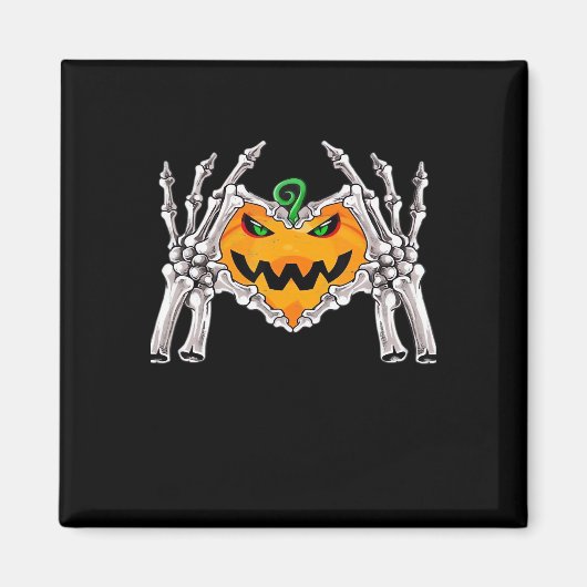 Skeleton Hand Heart Sign Bone Kostüm Magnet (Vorne)