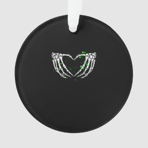 Skeleton Hand Heart Sign Costume Halloween Ornament
